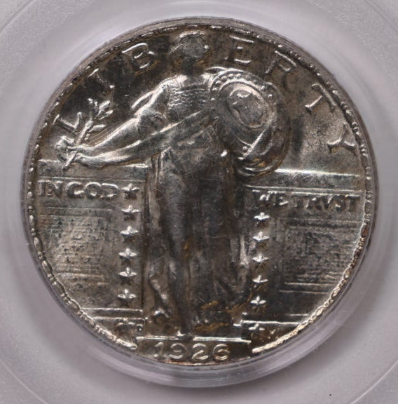 1926-D Standing Liberty Silver Quarter, PCGS MS-64, Nice, Store #QR1959.