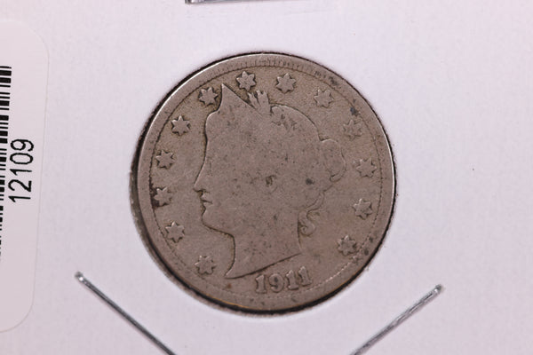 1911 Liberty Nickel, Affordable Circulated Coin. Store #12109