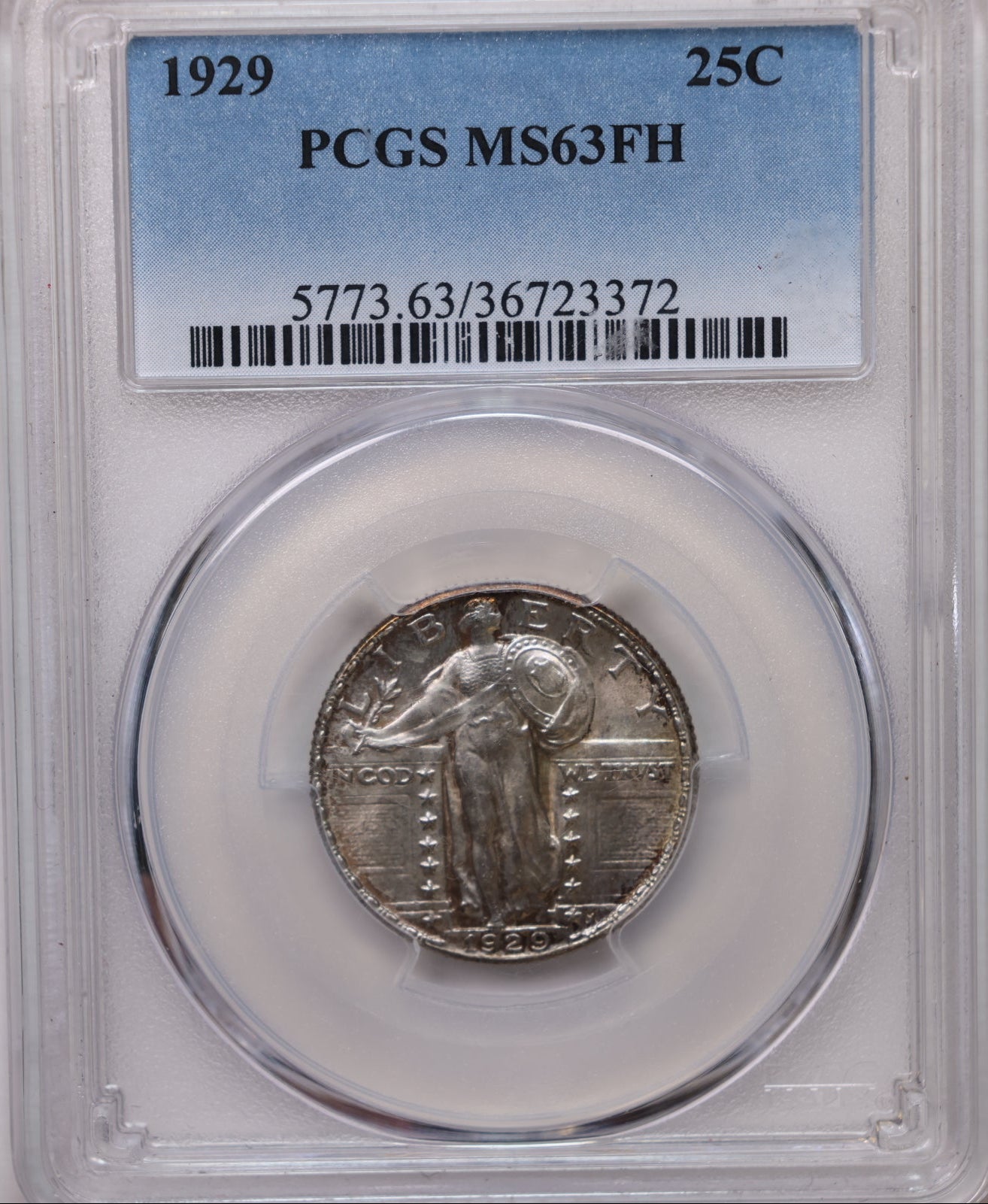 1929 Standing Liberty Silver Quarter, PCGS MS63, F.H, Nice, Store #QR1963