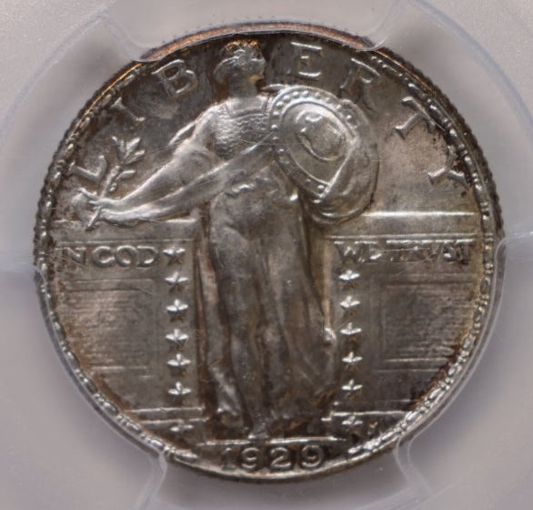 1929 Standing Liberty Silver Quarter, PCGS MS63, F.H, Nice, Store #QR1963