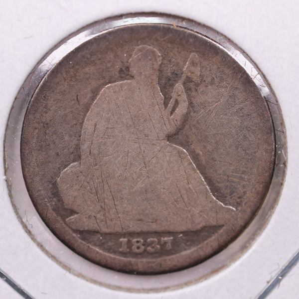 1837 Seated Liberty Silver Dime., Good., Store Sale #18978