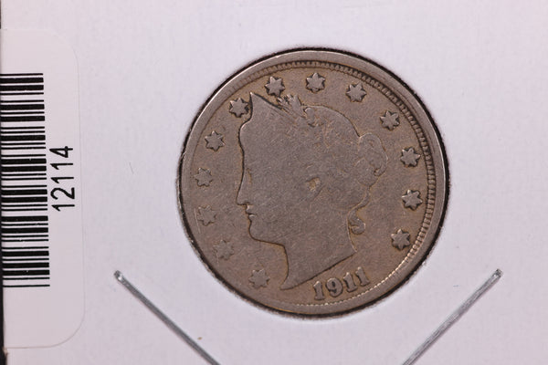 1911 Liberty Nickel, Affordable Circulated Coin. Store #12114