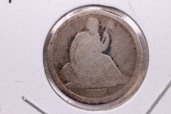 1837 Seated Liberty Silver Dime., V.G. Details., Store Sale #18980