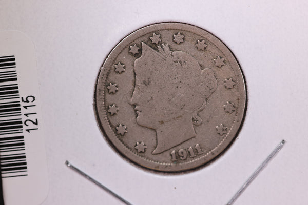 1911 Liberty Nickel, Affordable Circulated Coin. Store #12115