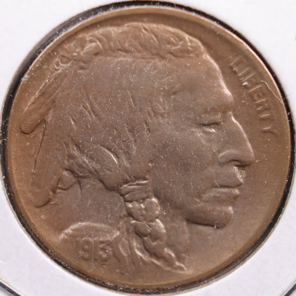 1913-D Buffalo Nickel, Extra Fine+ Circulated Coin, Store #NL218