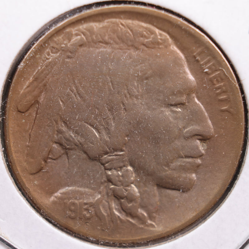 1913-D Buffalo Nickel, Extra Fine+ Circulated Coin, Store