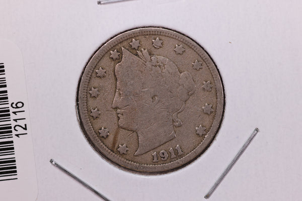 1911 Liberty Nickel, Affordable Circulated Coin. Store #12116