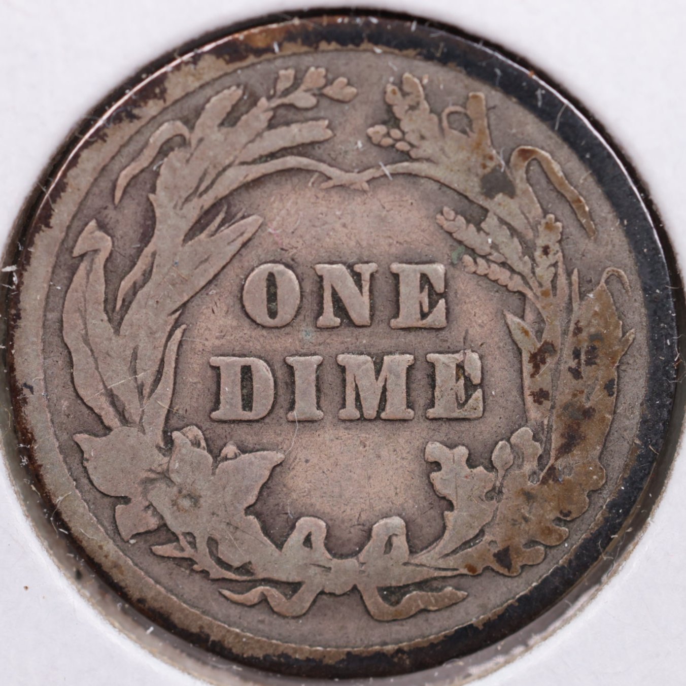 1915 Barber Dime, Very Good Circulated Coin, Store #DE0589