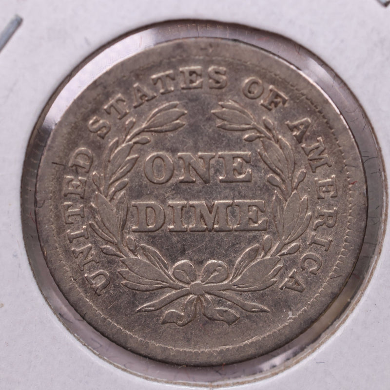 1837 Seated Liberty Silver Dime., V.F. Details., Store Sale
