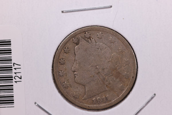 1911 Liberty Nickel, Affordable Circulated Coin. Store #12117