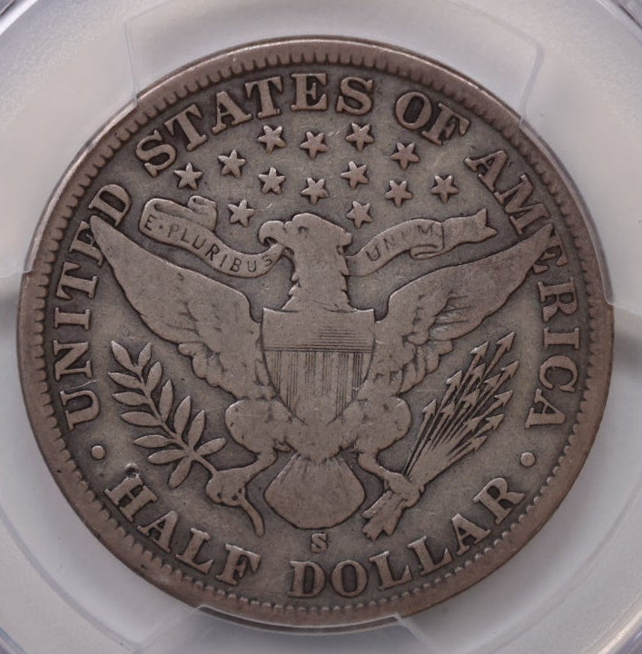 1904-S Barber SIlver Half Dollar, PCGS VG-10, Nice Eye Appeal, Store #HR2051.