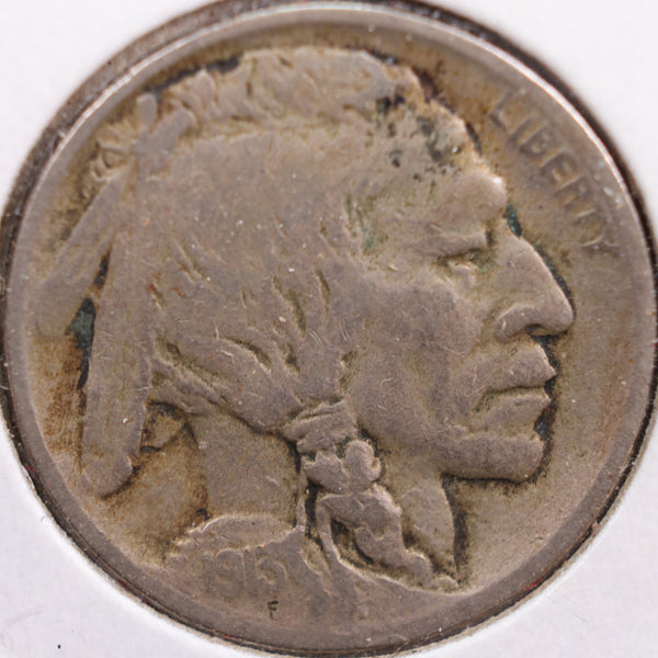 1913-D Buffalo Nickel, Very Good Circulated Coin, Store #NL221