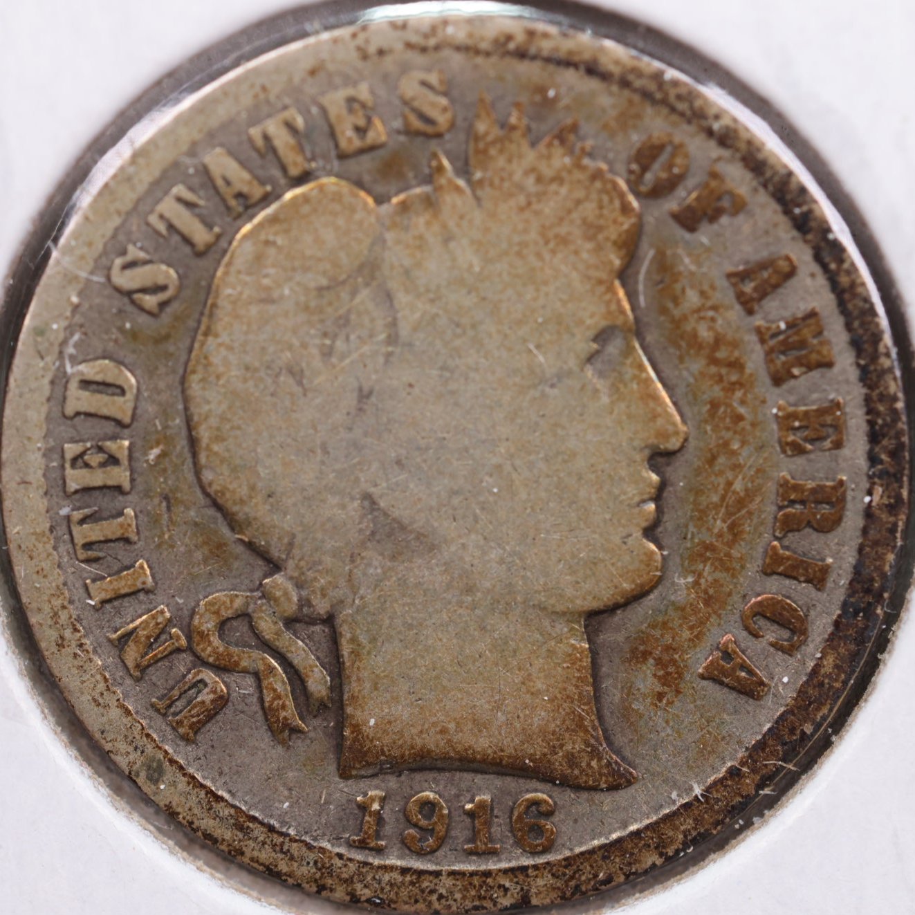 1916-S Barber Dime, Good Circulated Coin, Store #DE0587