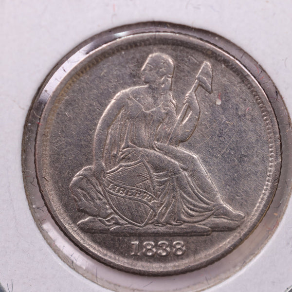 1838-O Seated Liberty Silver Dime., X.F., Store Sale #18987