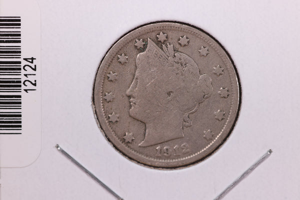 1912 Liberty Nickel, Affordable Circulated Coin. Store #12124