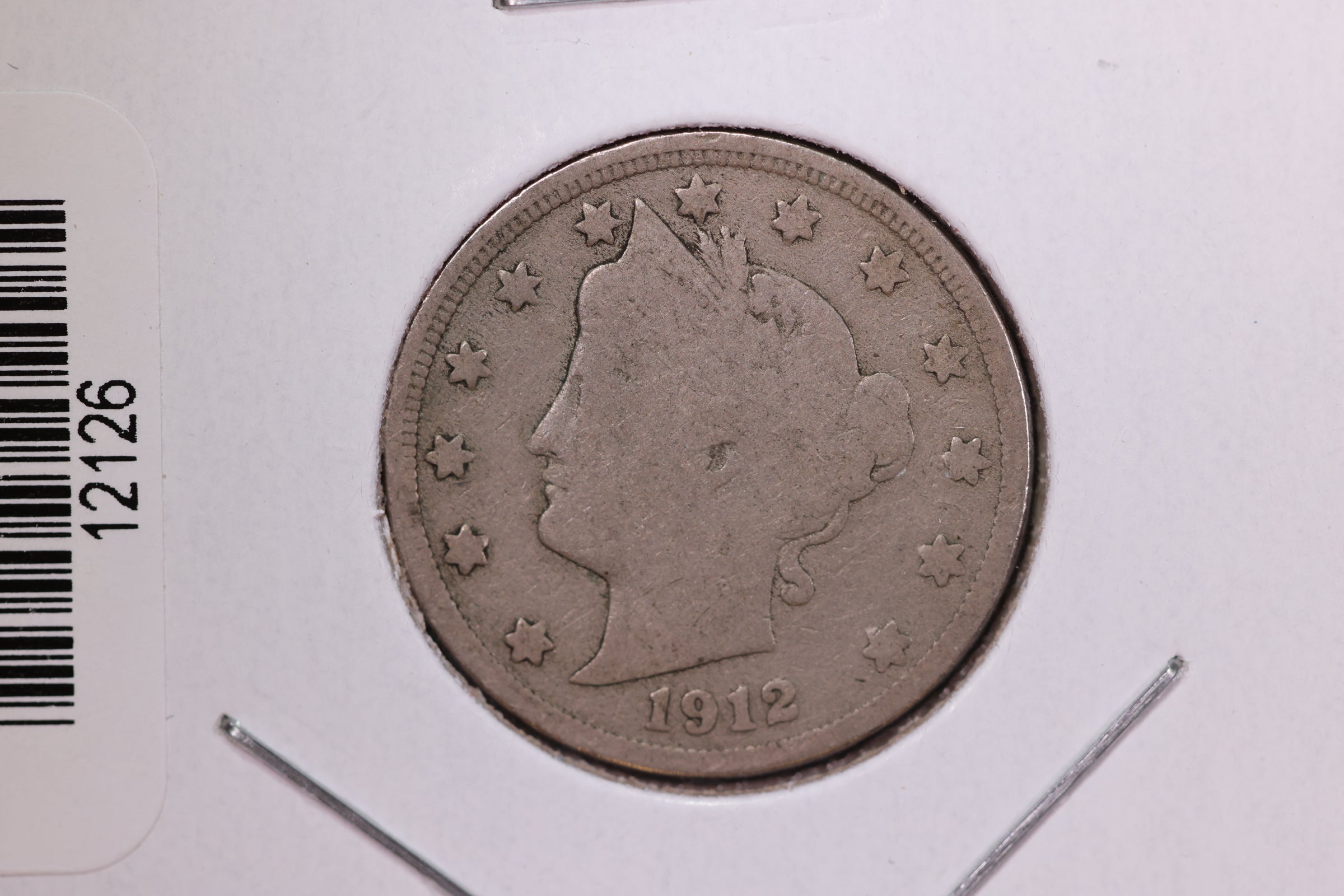 1912 Liberty Nickel, Affordable Circulated Coin. Store #12126