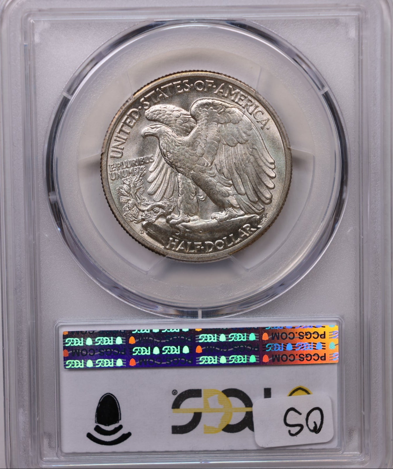 1942-D Walking Liberty Silver Half Dollar, PCGS MS-64, Store #HR2056.