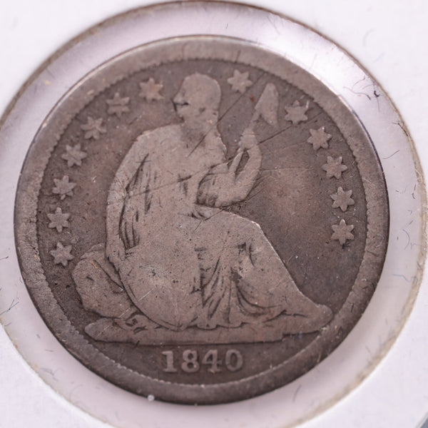 1840 Seated Liberty Silver Dime., V.G., Store Sale #18993