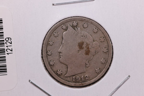 1912 Liberty Nickel, Affordable Circulated Coin. Store #12129