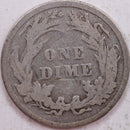 1898 Barber Silver Dime, Good Circulated Coin, Store