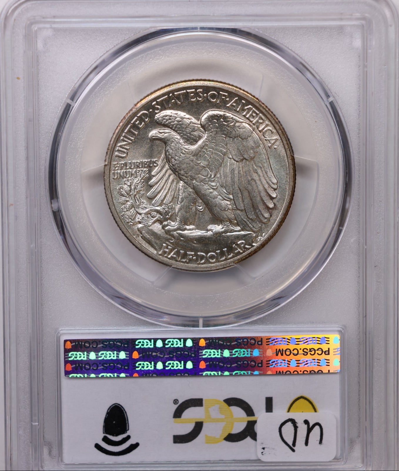 1943-D Walking Liberty Silver Half Dollar, PCGS MS-64, Store #HR2057.