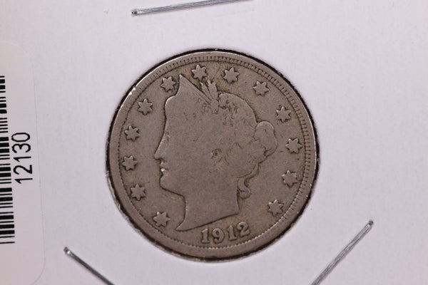 1912 Liberty Nickel, Affordable Circulated Coin. Store #12130