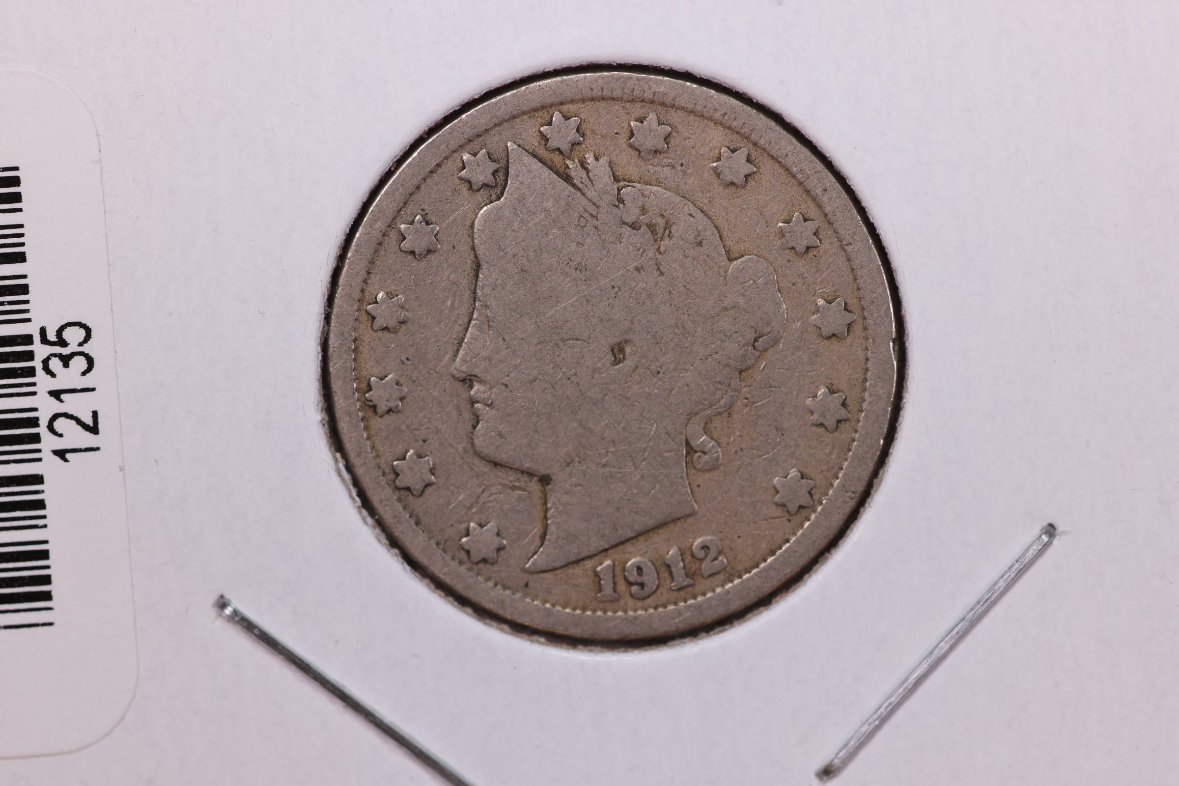 1912 Liberty Nickel, Affordable Circulated Coin. Store #12135