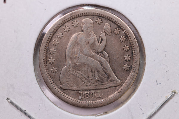 1841 Seated Liberty Silver Dime., Extra Fine., Store Sale #19000
