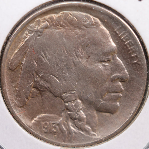 1913-D Buffalo Nickel, Extra Fine+ Circulated Coin, Store #NL239