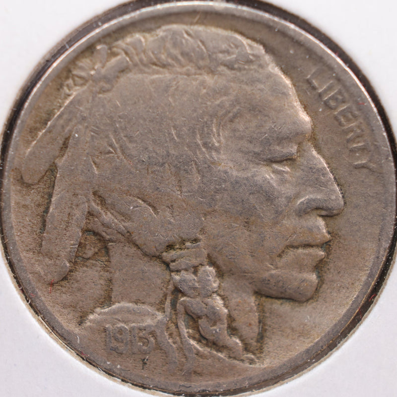 1913-D Buffalo Nickel, Fine+ Circulated Coin, Store