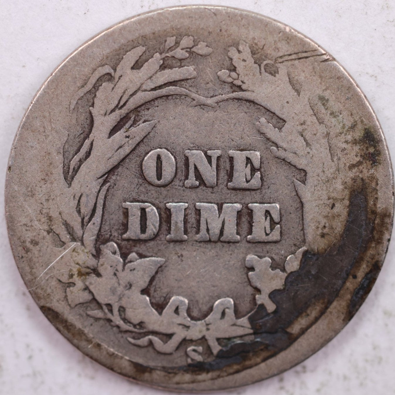 1905-S Barber Dime, Good Circulated Coin, Store #DE0609