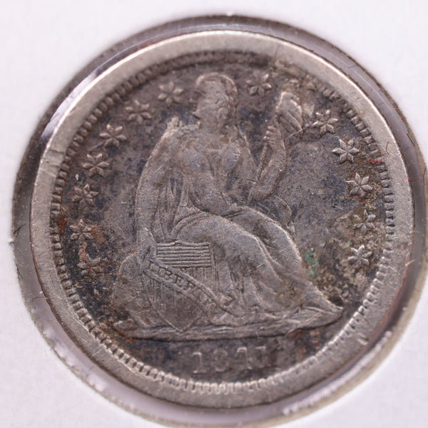 1841-O Seated Liberty Silver Dime., Extra Fine., Store Sale #19002