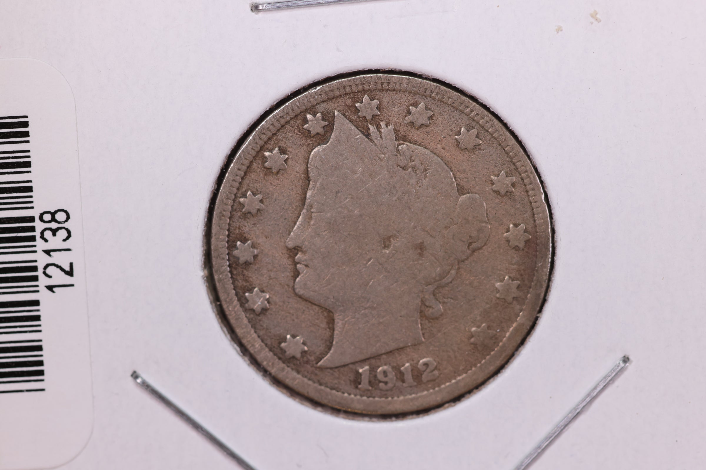 1912 Liberty Nickel, Affordable Circulated Coin. Store #12138