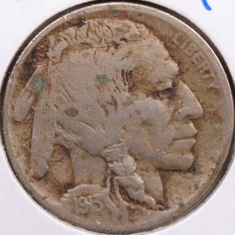 1913-D Buffalo Nickel, Fine Circulated Coin, Store