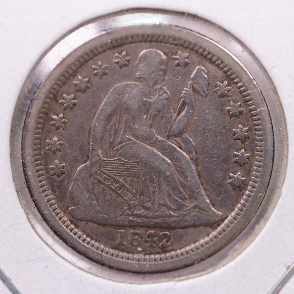 1842-O Seated Liberty Silver Dime., Extra Fine., Store Sale #19007