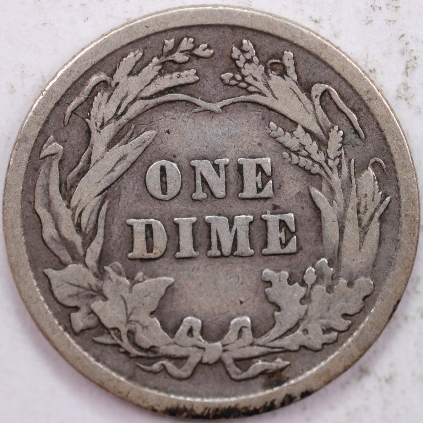 1911 Barber Dime, Fine Circulated Coin, Store #DE0602