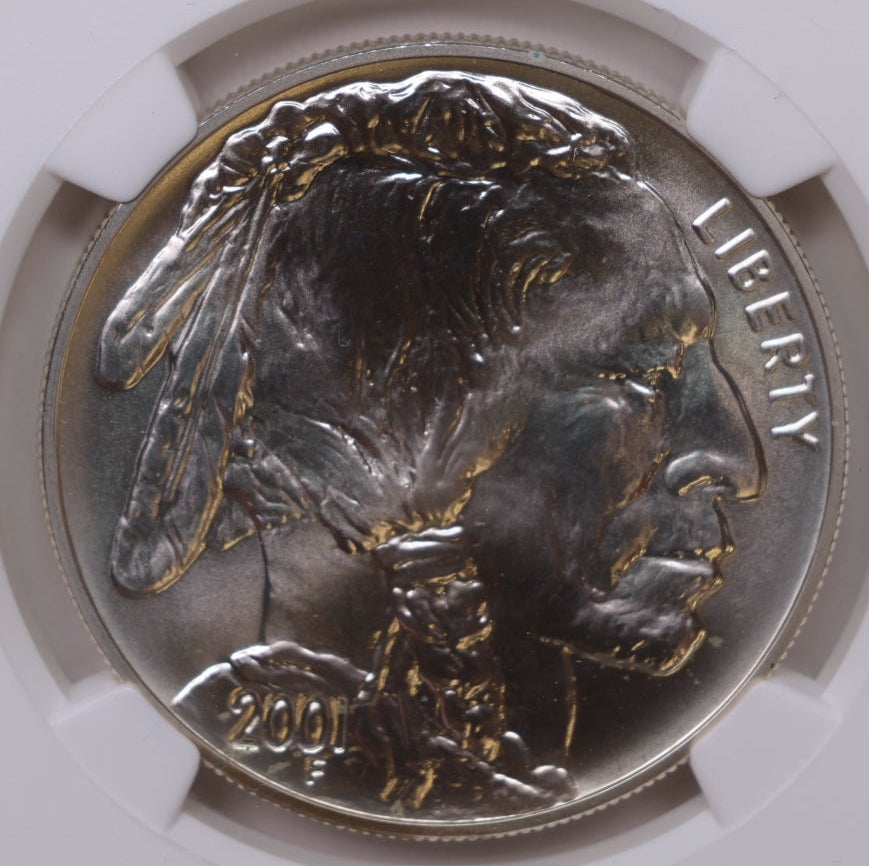 2001-D Buffalo Silver Dollar, NGC MS-69, Nice Strike, Store #GMC387.