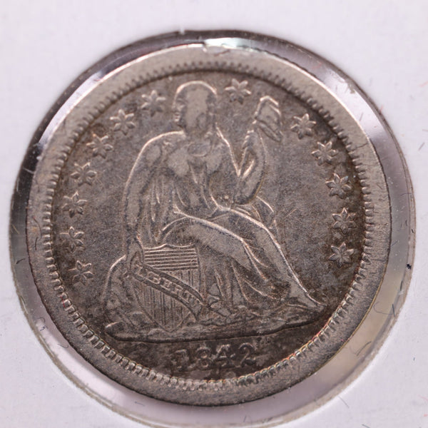 1842-O Seated Liberty Silver Dime., Extra Fine., Store Sale #19009
