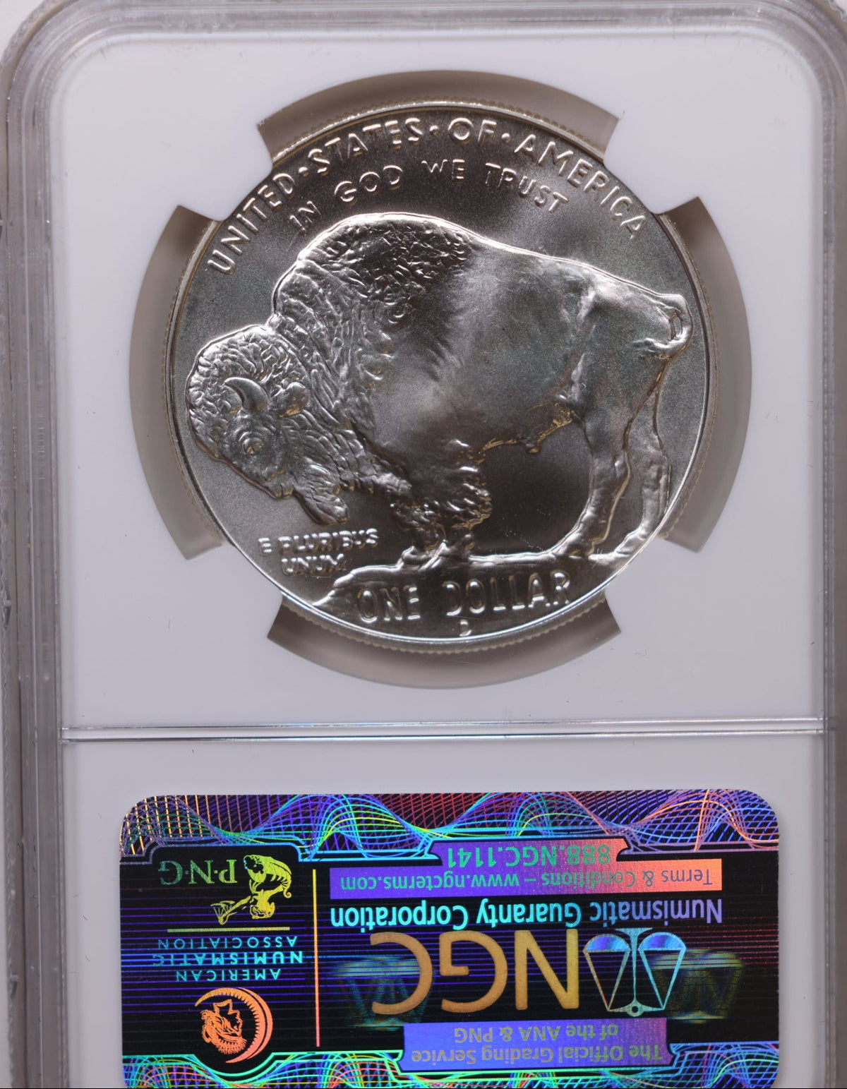 2001-D Buffalo Silver Dollar, NGC MS-69, Nice Strike, Store #GMC387.