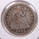 1844 Seated Liberty Silver Dime., Very Fine., Store Sale