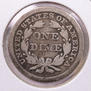 1844 Seated Liberty Silver Dime., Very Fine., Store Sale