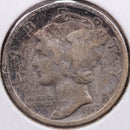 1917 Mercury Silver Dime, Fine Circulated Coin, Store