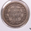 1845 Seated Liberty Silver Dime, Extra Fine, Store Sale