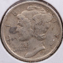 1917-S Mercury Silver Dime, Fine Circulated Coin, Store