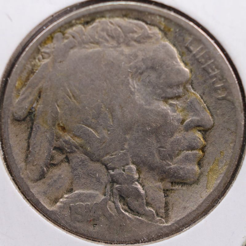 1914 Buffalo Nickel, Very Good Circulated Coin, Store
