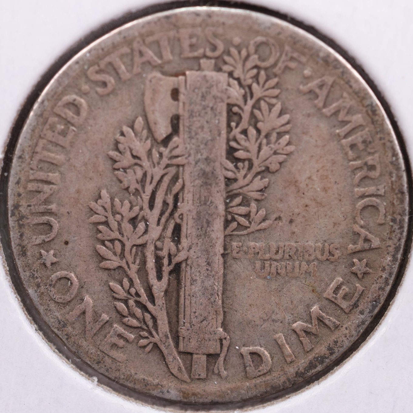 1919 Mercury Silver Dime, Fine Circulated Coin, Store #DE0012
