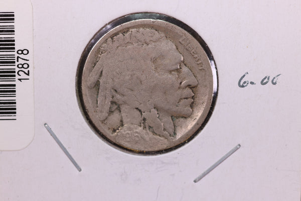 1916-D Buffalo Nickel,*Raised Date* Average Circulated Coin.  Store #12878