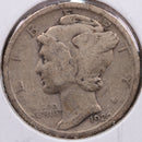 1920 Mercury Silver Dime, Very Good Circulated Coin, Store