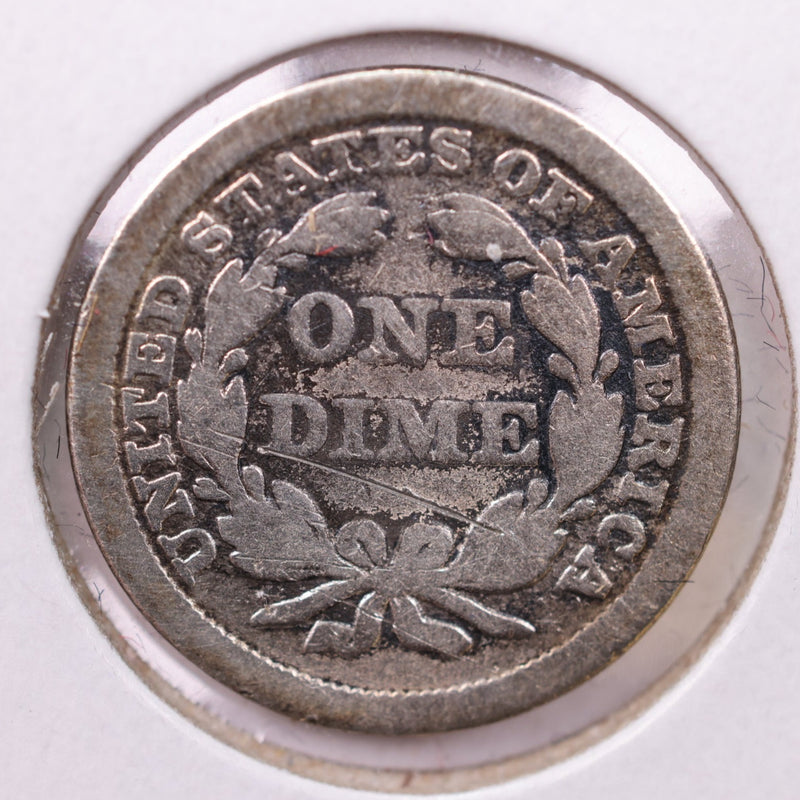 1848 Seated Liberty Silver Dime., Very Good., Store Sale