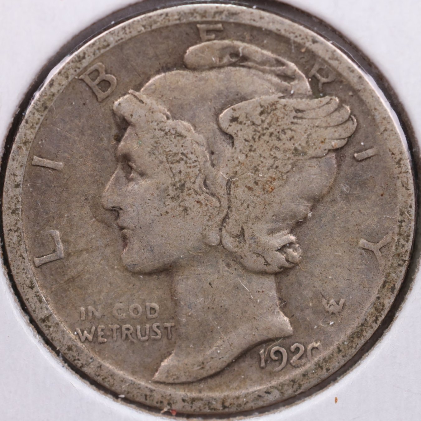 1920 Mercury Dime, Fine Circulated Coin, Store #DE0015